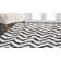 Hempstead Barcelona Shag Hand Tufted Performance Chevron Rug