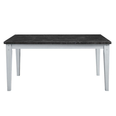 Vasso Rectangular Marble Top Dining Table