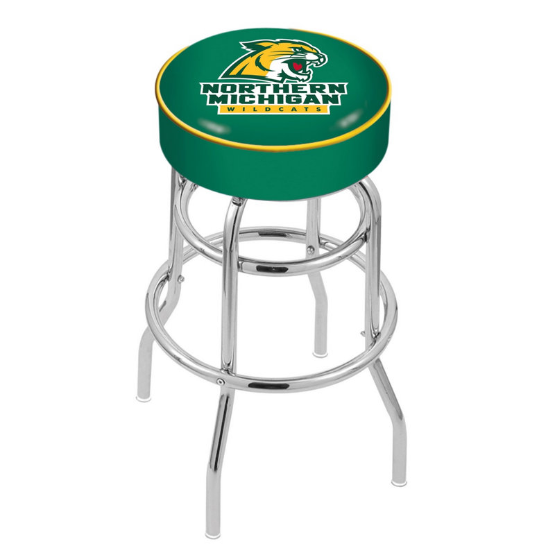NCAA Swivel Bar & Counter Stool, Bar Stool (30" Seat Height), Northern Michigan