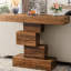 Console de 107 cm (42 po), table d'entrée étroite avec piètement géométrique-875857880