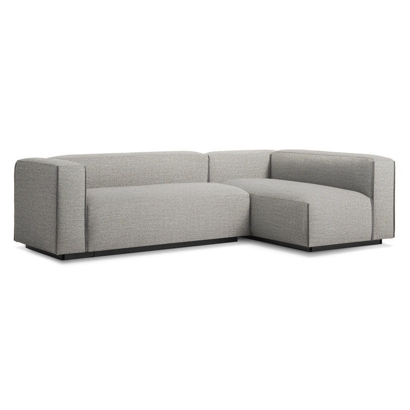 Cleon Modular Sectional, Maharam Meld in Panda, Left Hand Facing