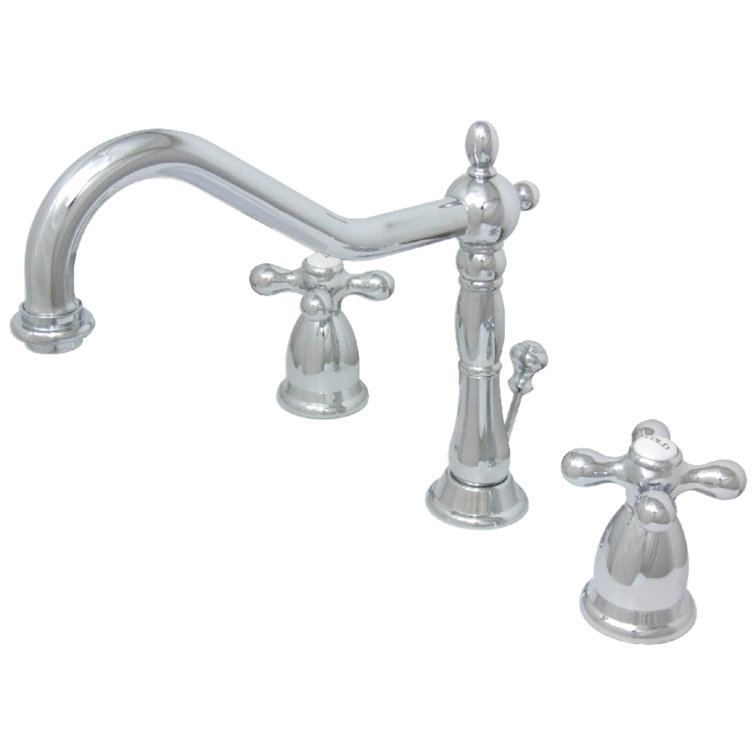 Heritage Widespread Bathroom Faucet with Drain Assembly