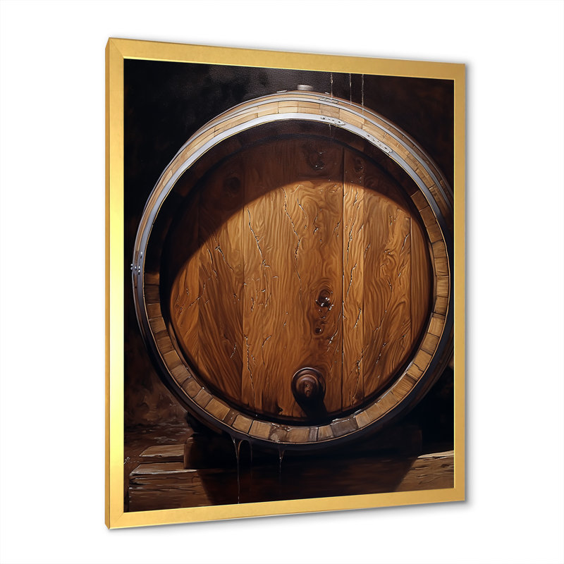 Barrels Breath sur impression sur toile, H 32 po x l 24 po x P 1 po, Cadre doré simple