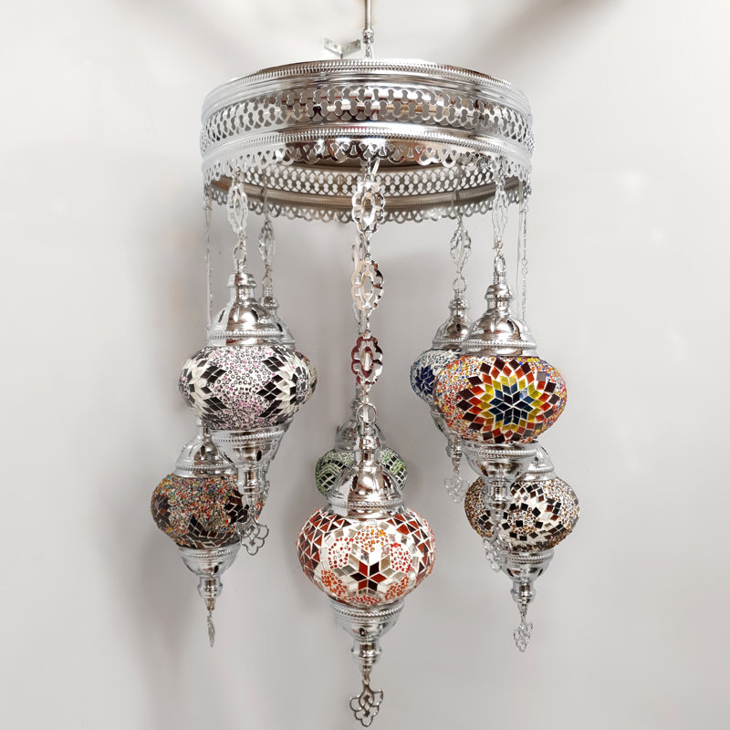 Bonanno 8 - Light Shaded Chandelier