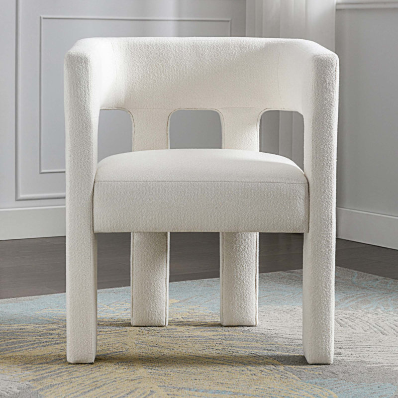 Fauteuil demi-tonneau Amalda, Beige