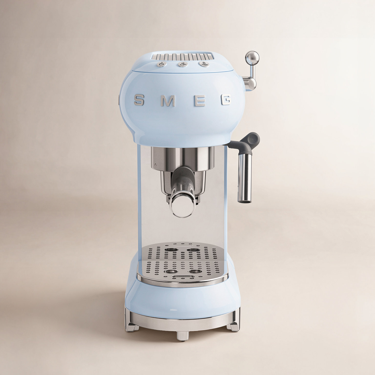 SMEG 50's Retro Espresso Machine, Pastel Blue