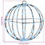 Vidaxl Ball With 96 Leds Cold White 30 Cm Metal