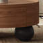 Table basse ronde de style médiéval