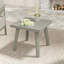 Table d'appoint d'extérieur 1 pièce en aluminium