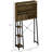 Over The Toilet Storage Cabinet, Freestanding Over Toilet Bathroom Organizer With Sliding Door, 3 Storage Compartments And 4 Open Shelves,wood-1257436443