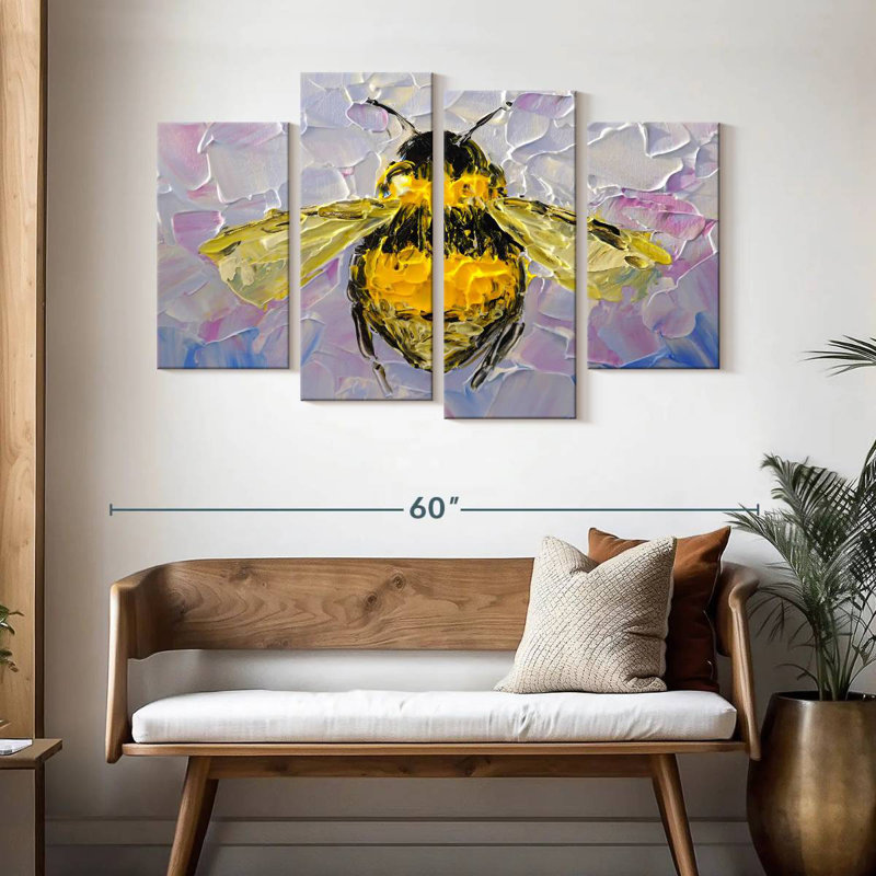 Brampt Abstract Bee, 32" H x 52" W