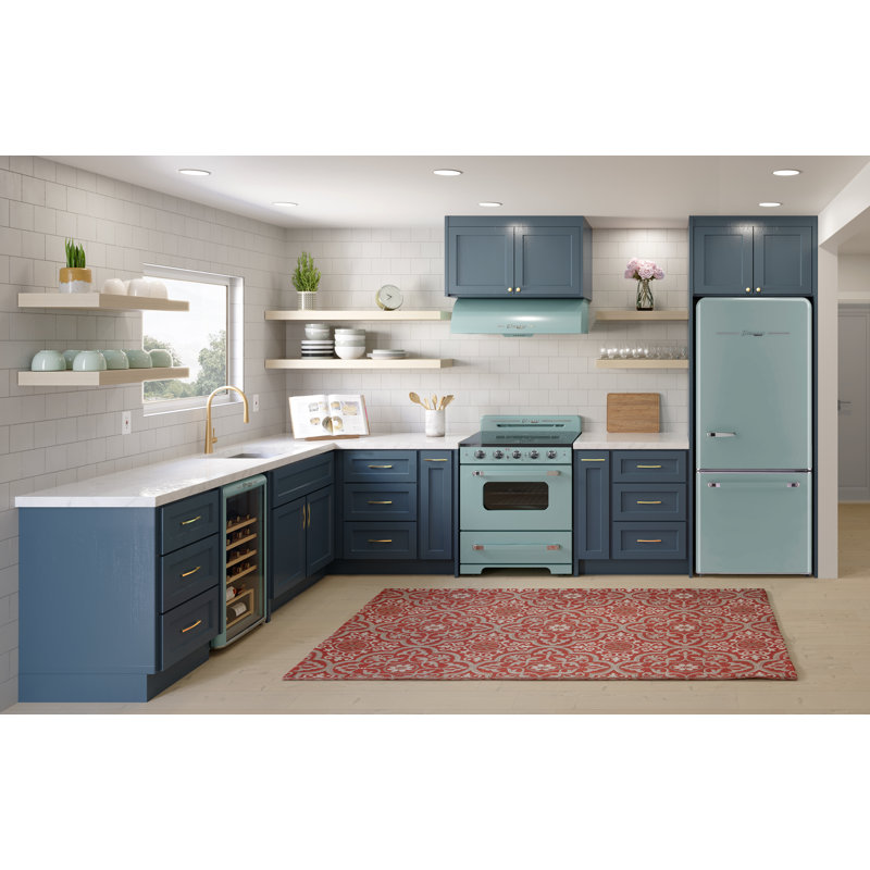 Unique Appliances 3 Piece Kitchen Appliance Package with Bottom Freezer Refrigerator 30'' Electric Freestanding Electric Under Cabinet Range Hood