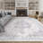 Elegant Modern Machine Woven Area Rug in Grey-858662462