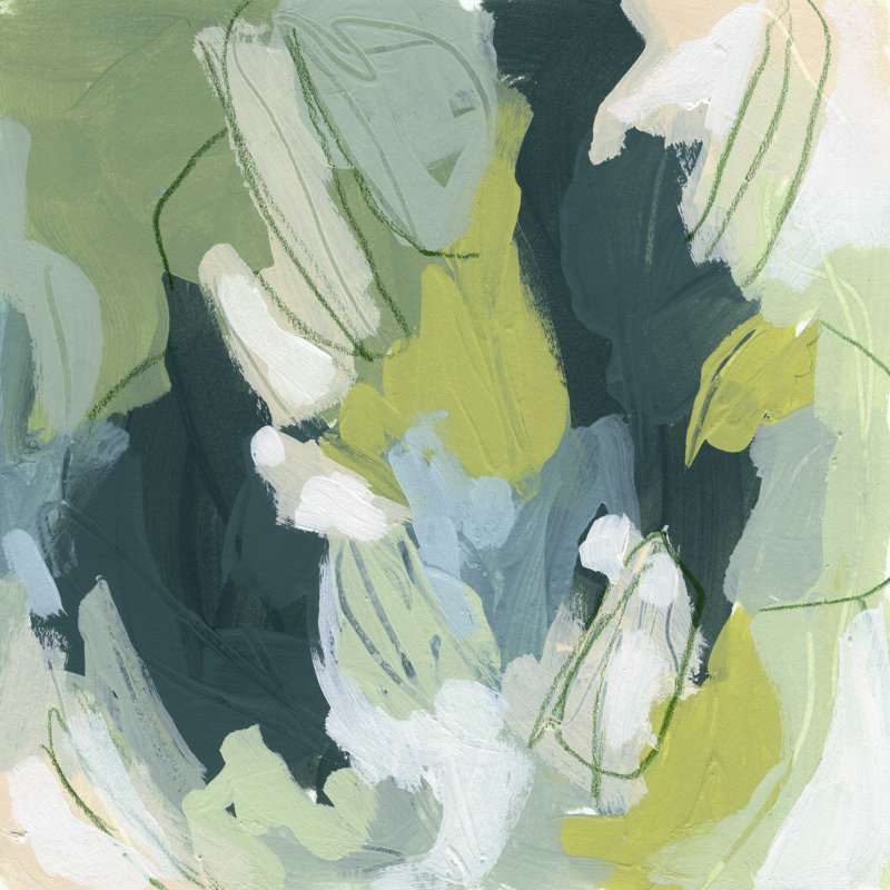 Emerald Storm I by June Erica Vess - Wrapped Canvas Painting, 36" H x 36" W