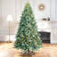Arbre de Noël artificiel pré-éclairé avec lumières blanc chaud-1526791105