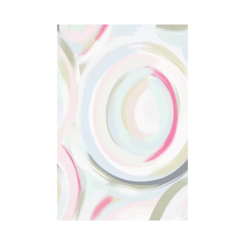 Abstract Pinky I by Leah Straatsma - Wrapped Canvas Gallery-Wrapped Canvas Giclée, 20.32 cm H x 30.48 cm W