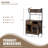 Rustic Brown Sideboard With Open Shelf
