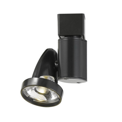 Luminaire sur rail DEL intégré Cal Lighting 10 W, bronze foncé, 700 lumens, 3300 K, dimmable, 11,9 cm (H) x 5,6 cm (L) x 7,4 cm (P)