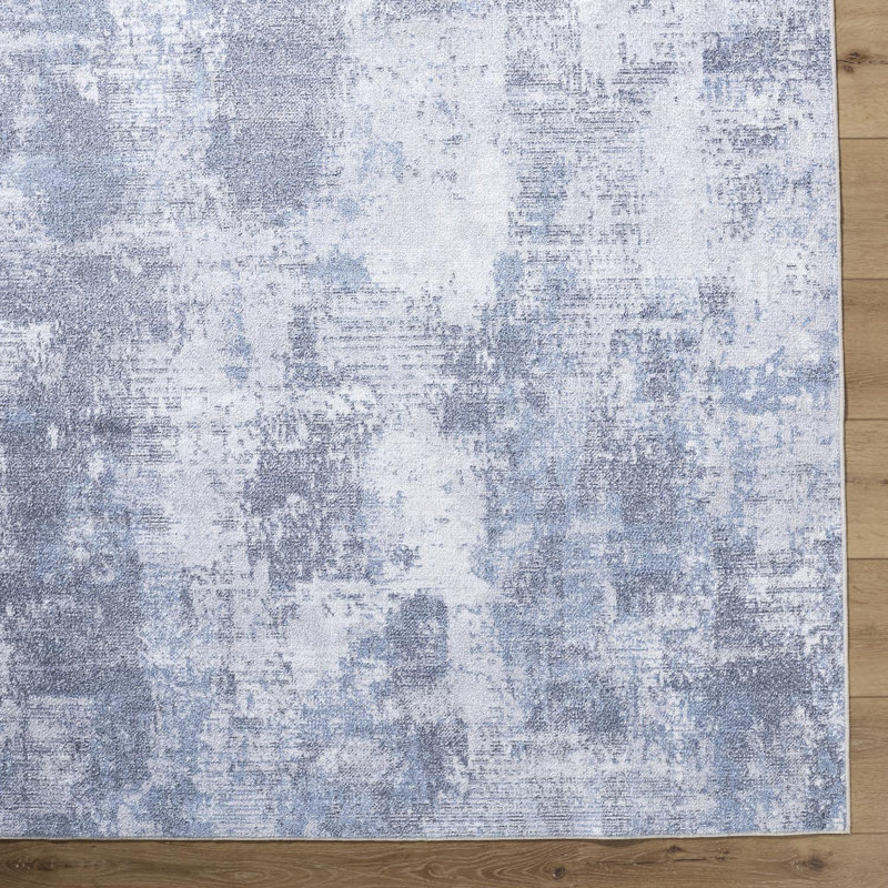 Janiaha Washable Abstract Indoor Rug, Rectangle 5'3" x 7'