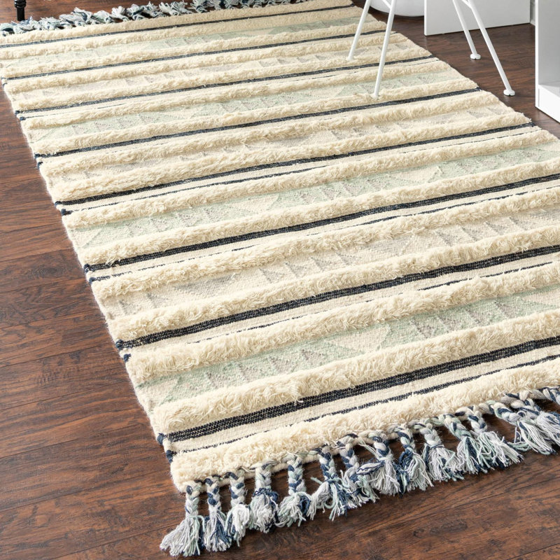 Performance Wool Geometric Indoor Rug, Rectangle 9' x 12'