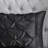 Elegant Black Polyester Bedding Set, Tufted Cal King 7-piece For Home