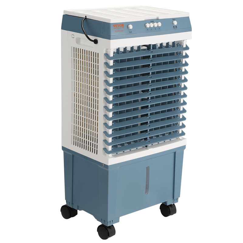 VEVOR 30.7" Blue Evaporative Air Cooler with Remote Control
