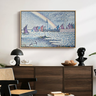 Entrée du port de Honfleur, 1899 - Paul Signac, toile tendue avec châssis