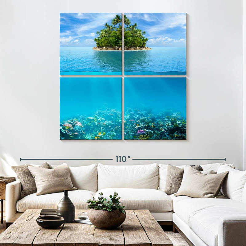 Aletra Underwater Coral Reef, 74'' H x 74'' W