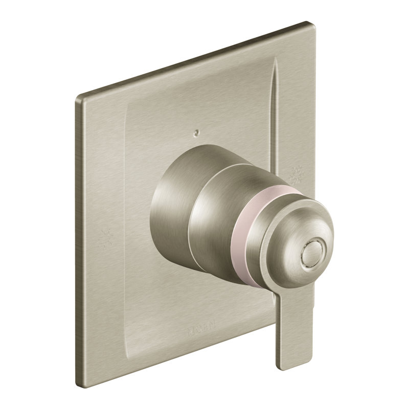 90 Degree Exact Temp Faucet Trim with Lever Handle, Brushed Nickel