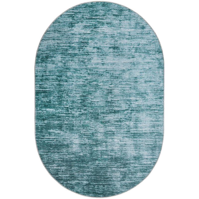 Ikhasa Chenille Abstract Indoor Rug, Oval 4' x 6'