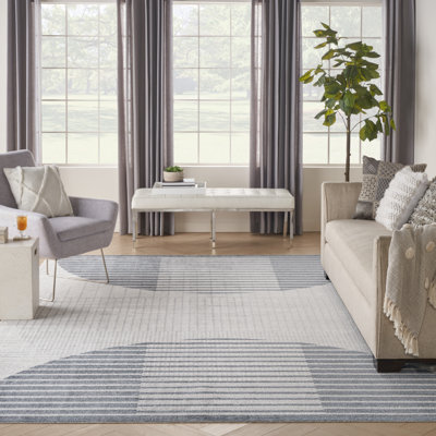 Tapis géométrique ivoire Aulika