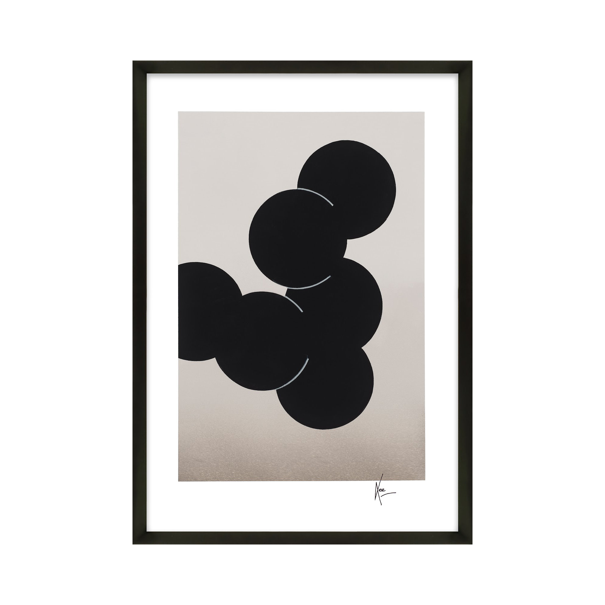 Orbit by Lee Lessem, Black, 25" H x 17.5" W x 1.25" D
