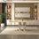 Loene Rectangular with Stainless Steel Base Dining Table