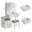 Ensemble de tabouret de coiffeuse Lavada-1191202056