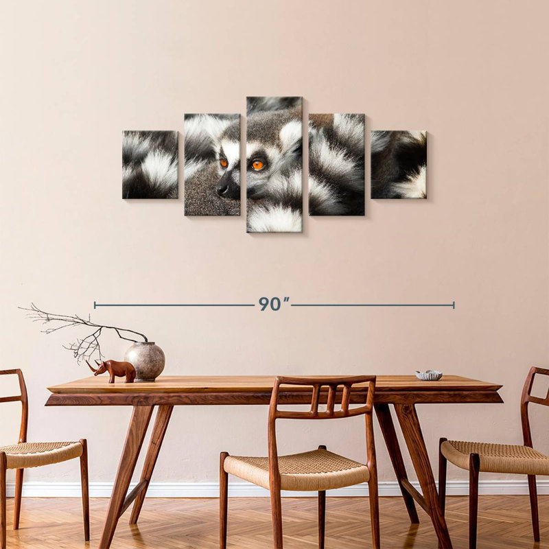 Ring-Tailed Lemur, 34" H x 74" W