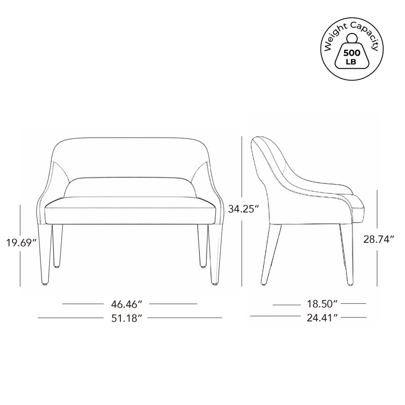 Fauteuil d'appoint rembourré (ensemble de 2), Polyester brun