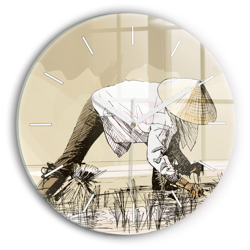 Glass Wall Clock