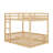 Full Over Full Wood Bunk Bed With Ladder-1367410316