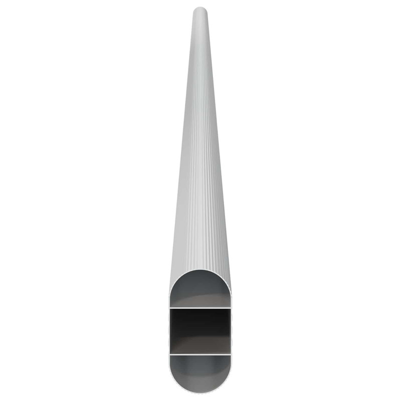Aluminium Alloy Closet Rod, 2.9 cm H x 96.4 cm W x 1.5 cm D