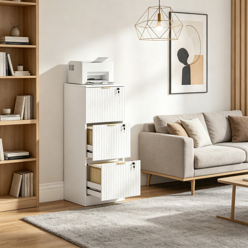 40cm Wide 3 -Drawer File Cabinet