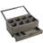 8 Slot Wood Tea Box w/ Drawer