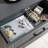 Gray Aluminum Shoe Storage
