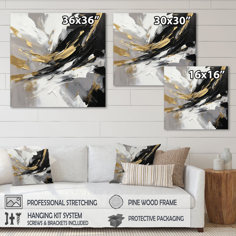 Mystery Awakening III - impressions sur toile abstraites, H 36 po x l 36 po x P 1,5 po, Toile tendue