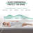 3 Inch Gel Memory Foam Mattress Topper, Cooling Bed Topper With Removable & Washable Cover, Soft Pain Relief & Pressure Reduction-1265370601