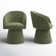 Kyo Chenille Upholstered Barrel Chair (Set of 2)