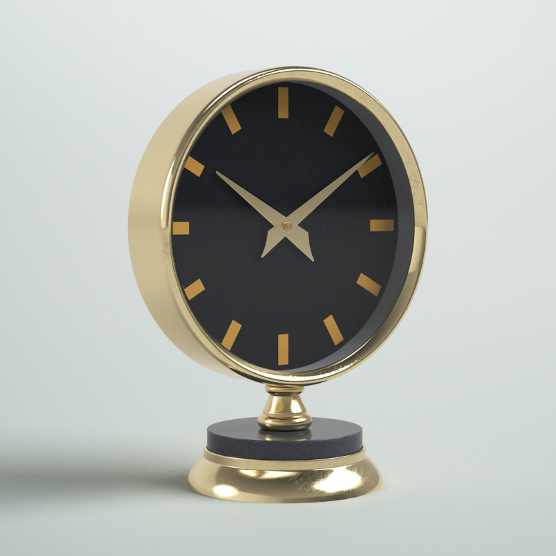 Horloge de table en acier inoxydable Appomattox