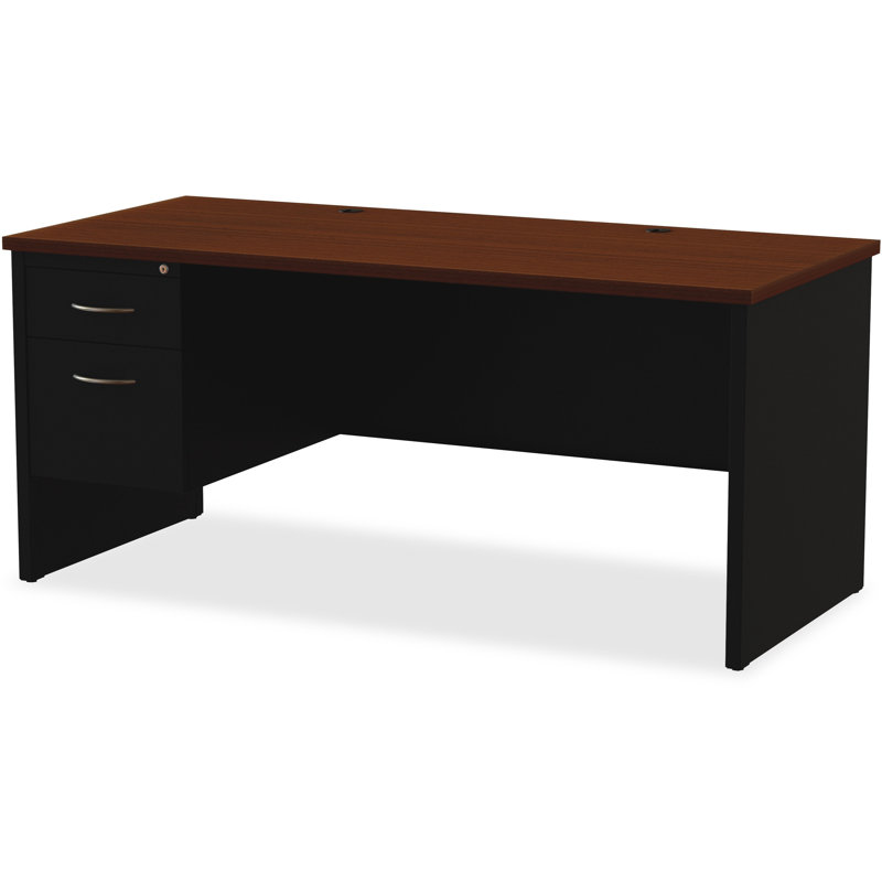 Bureau de direction Pabel, H 29,5 po x l 66 po x P 30 po, Retour à gauche, Noir