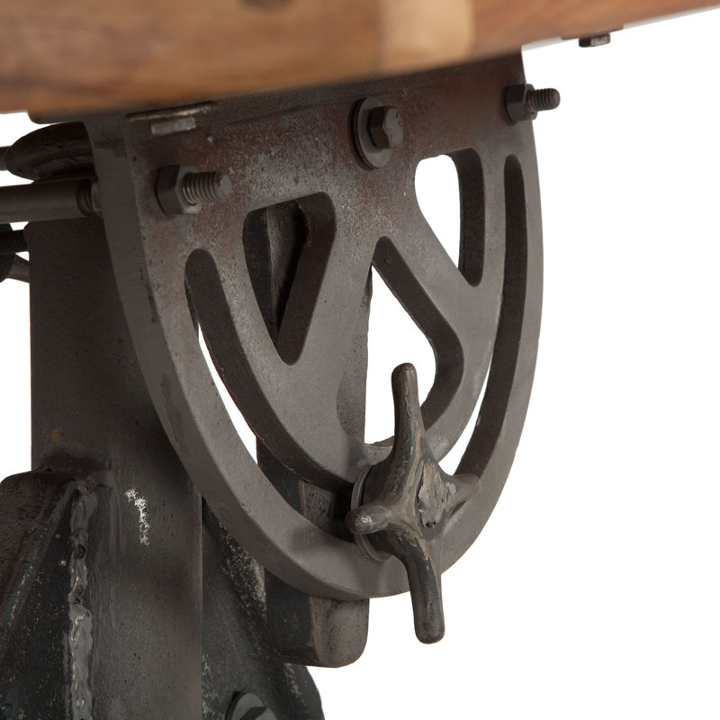 Industrial Loft Solid Wood Drafting Table