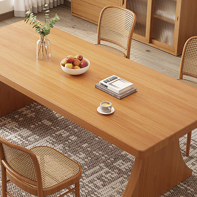 Modern Minimalist Solid Wood Dining Table
