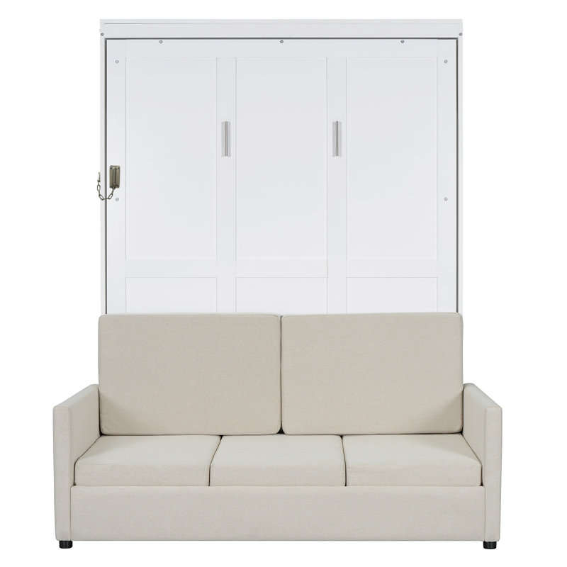 Lit escamotable mural Murphy avec coussin